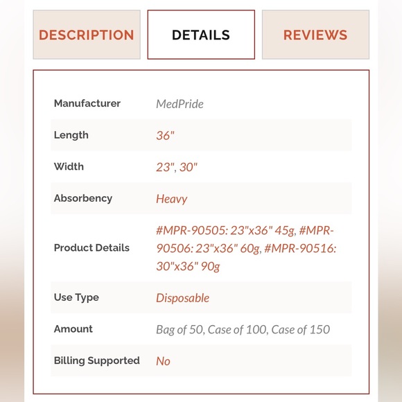 Med pride disposable underpads. - Picture 4 of 5